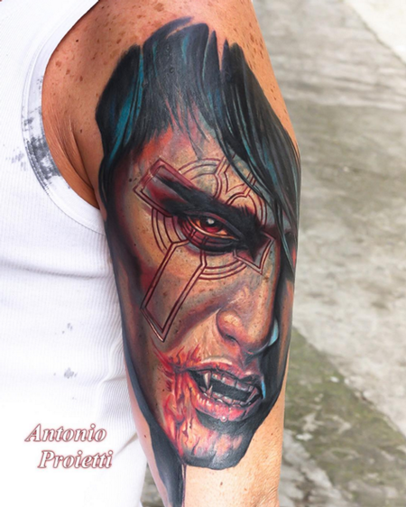 Tattoos - Color Vampire Tattoo - 115233